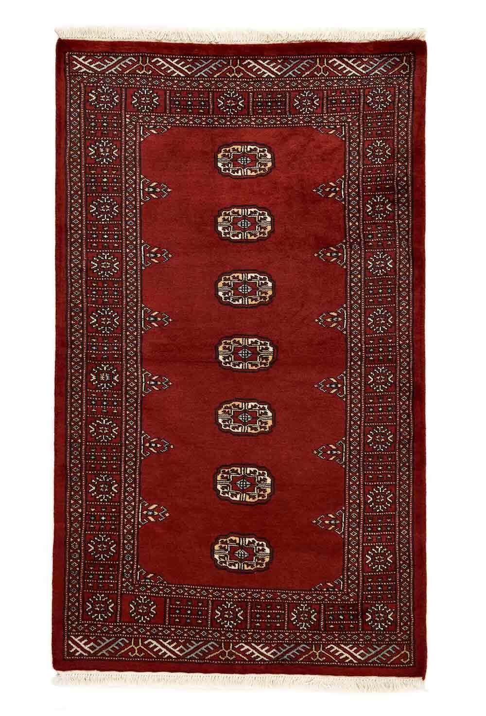 Bokhara Red 1279 2PLY håndknyttet teppe