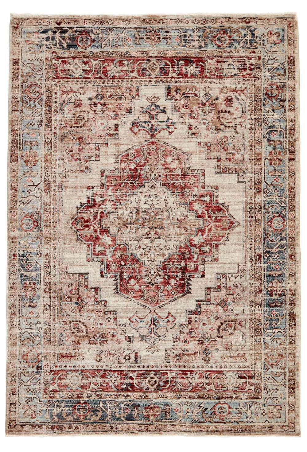 Everyday Antique 2 Blue Red gulvteppe
