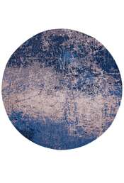 Mad Men 8629 rund Abyss Blue gulvteppe