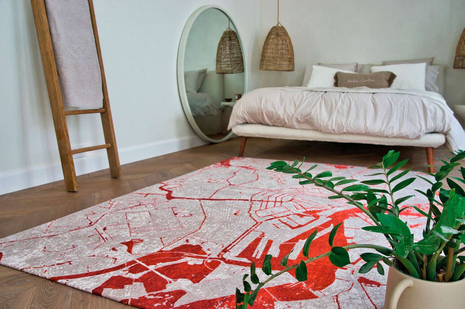 Cities Amsterdam 9323 Orange Cut gulvteppe