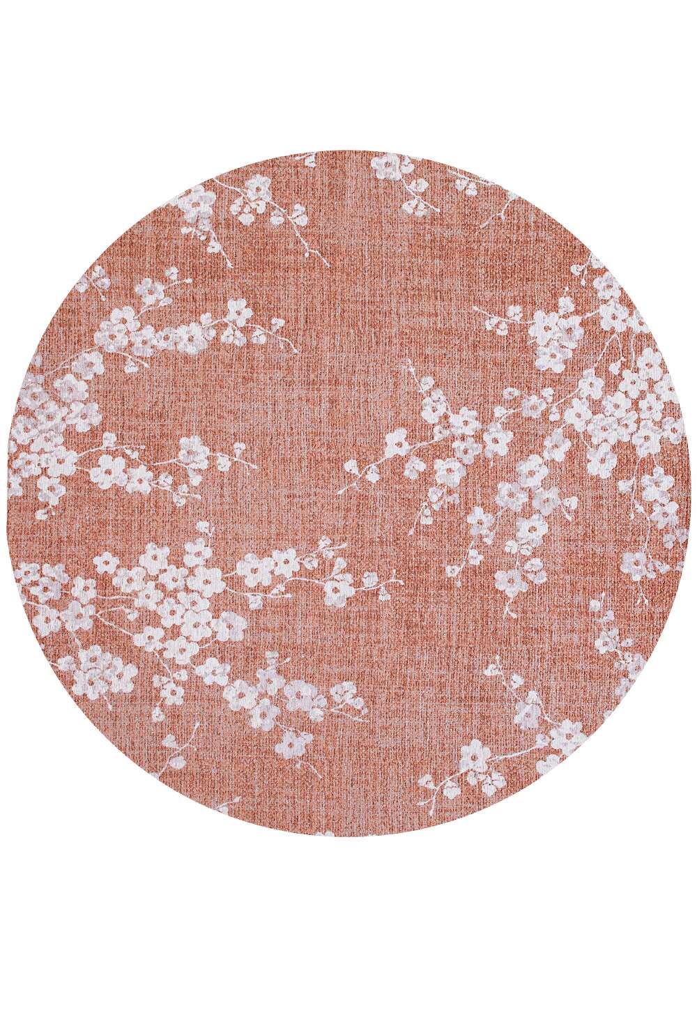 Sakura 9371 rundt Copper Pink gulvteppe