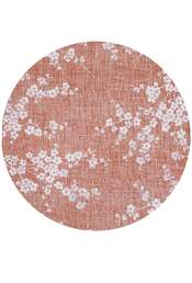 Sakura 9371 rund Copper Pink gulvteppe