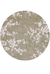 Sakura 9372 rund Wet Garden gulvteppe