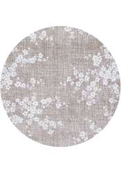 Sakura 9373 rund Morning Mist gulvteppe