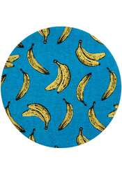Pop Banana 9394 rund California Blue  gulvteppe