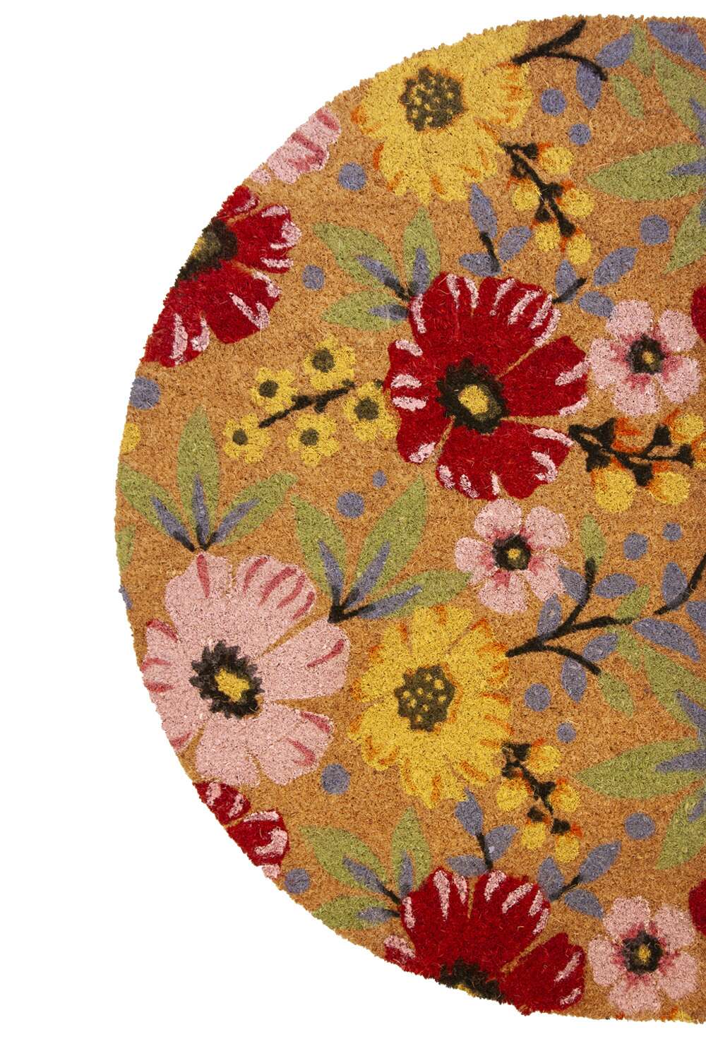 Kokosmatte Flowers