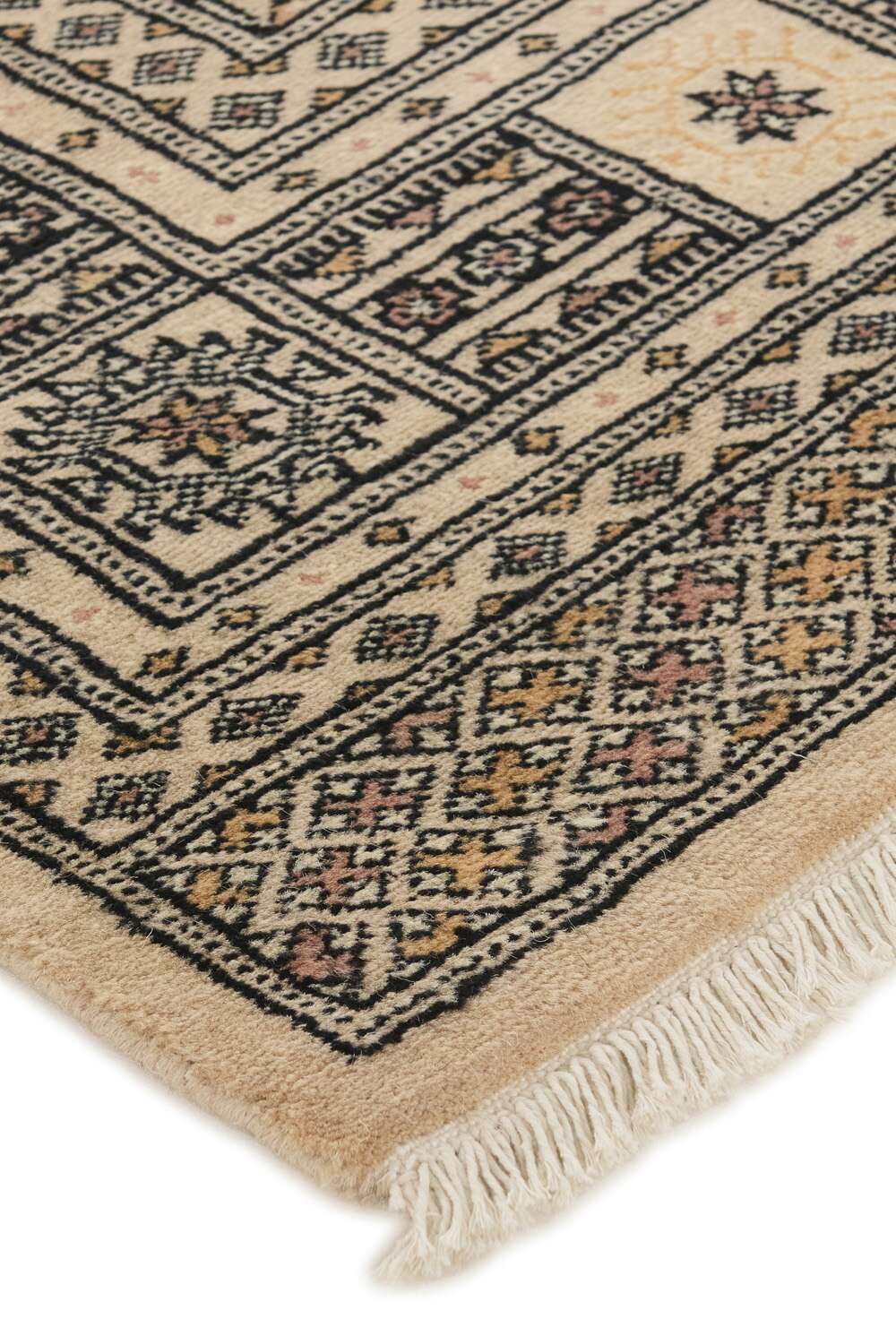 Tekke Beige 1513465 2PLY håndknyttet teppe