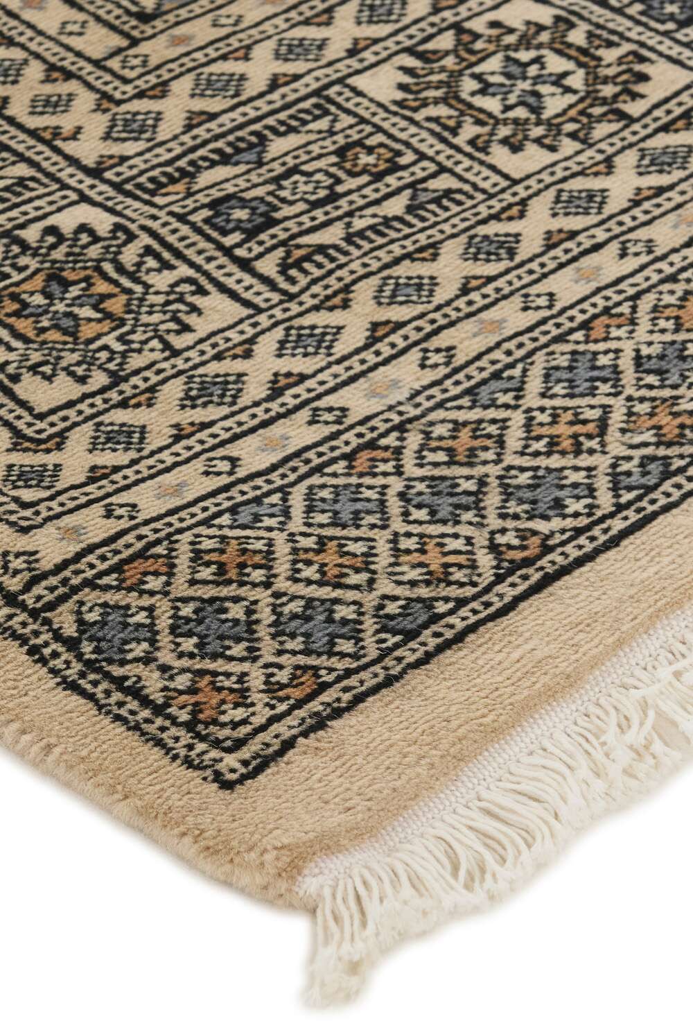 Tekke Beige 1513467 2PLY håndknyttet teppe