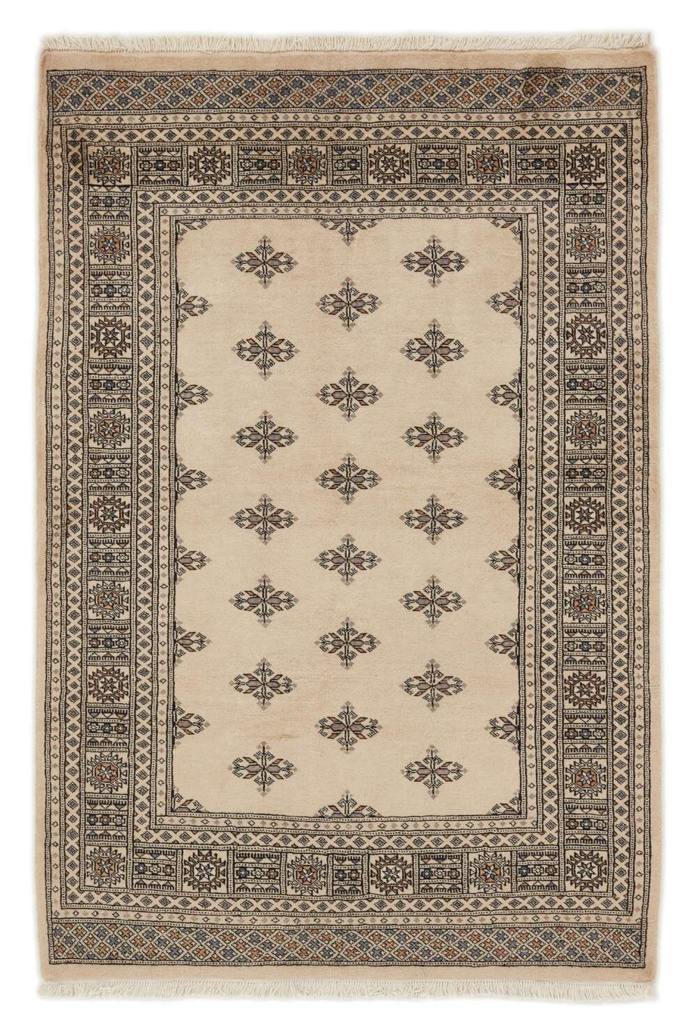 Tekke Beige 1513467 2PLY håndknyttet teppe