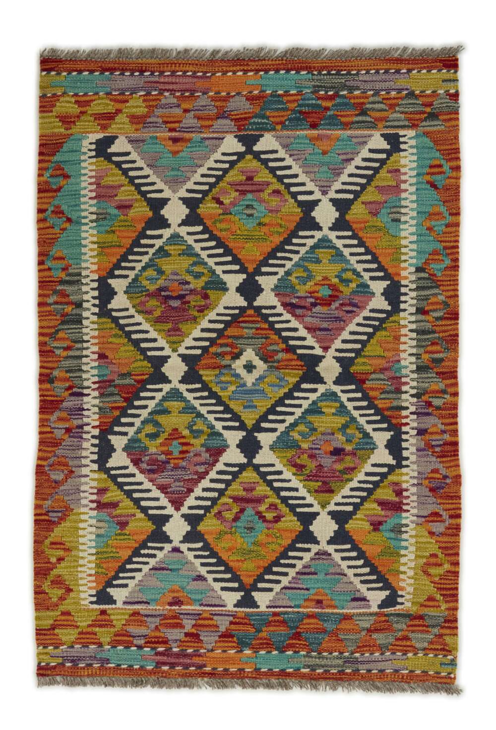 Afghan Kelim 1515121 håndvevd teppe