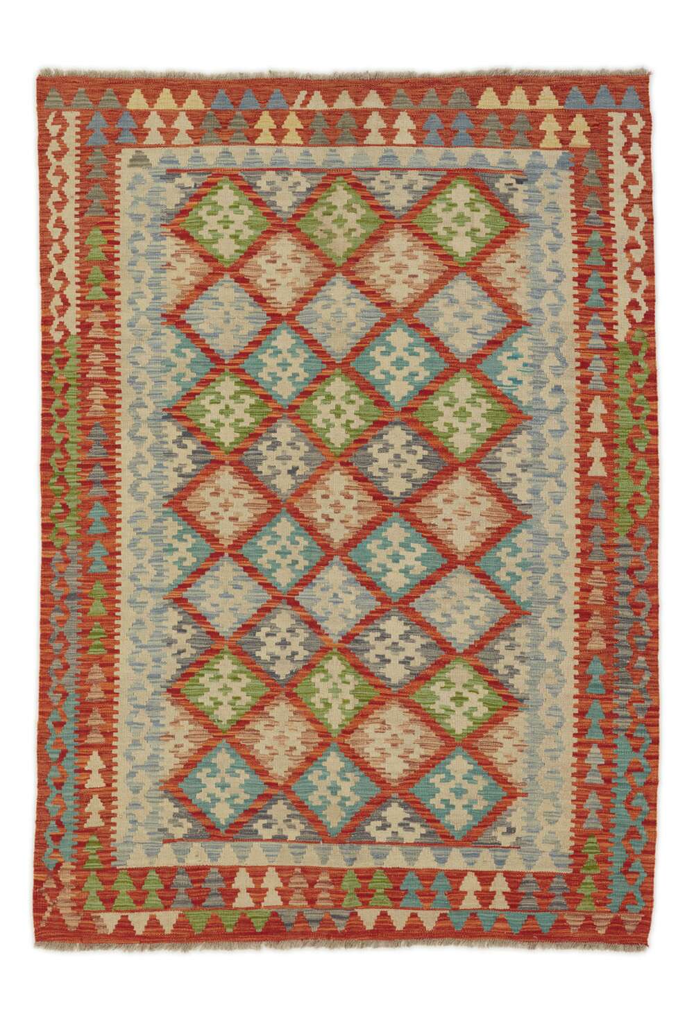 Afghan Kelim 1516524 håndvevd teppe