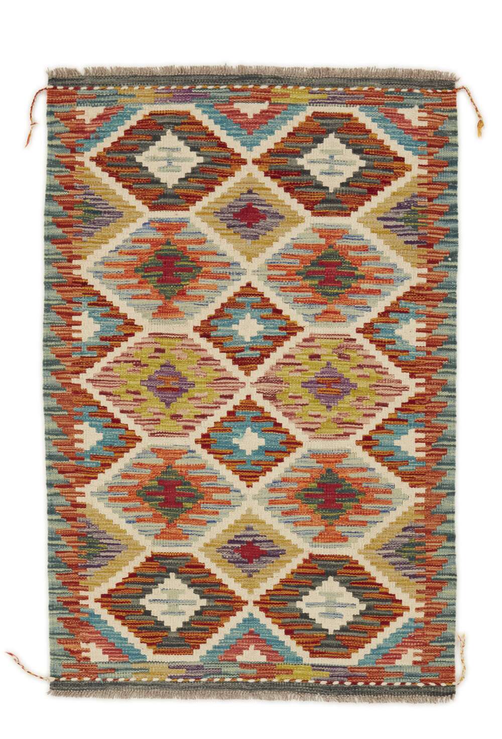 Afghan Kelim 1517041 håndvevd teppe