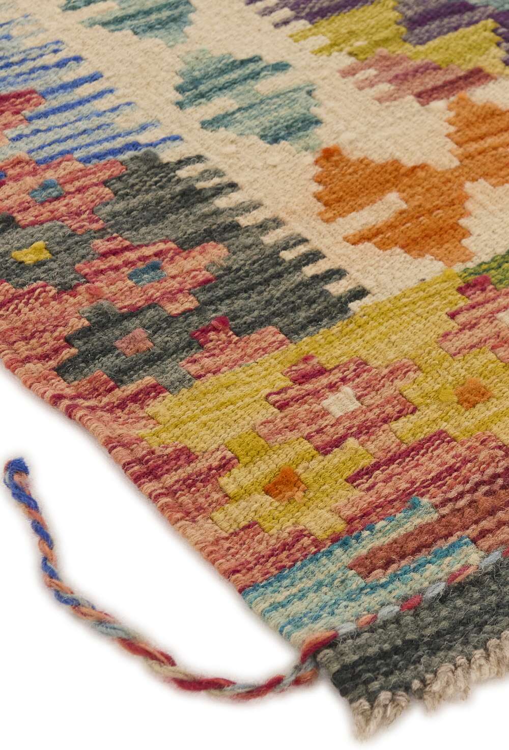 Afghan Kelim 1517067 håndvevd teppe
