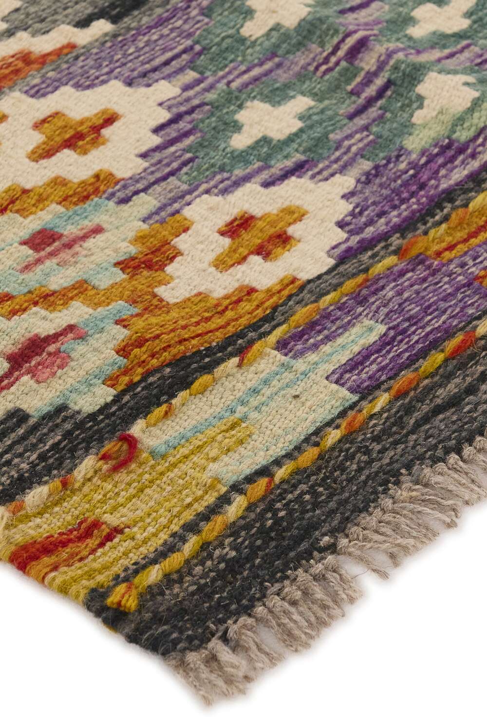 Afghan Kelim 1517098 håndvevd teppe