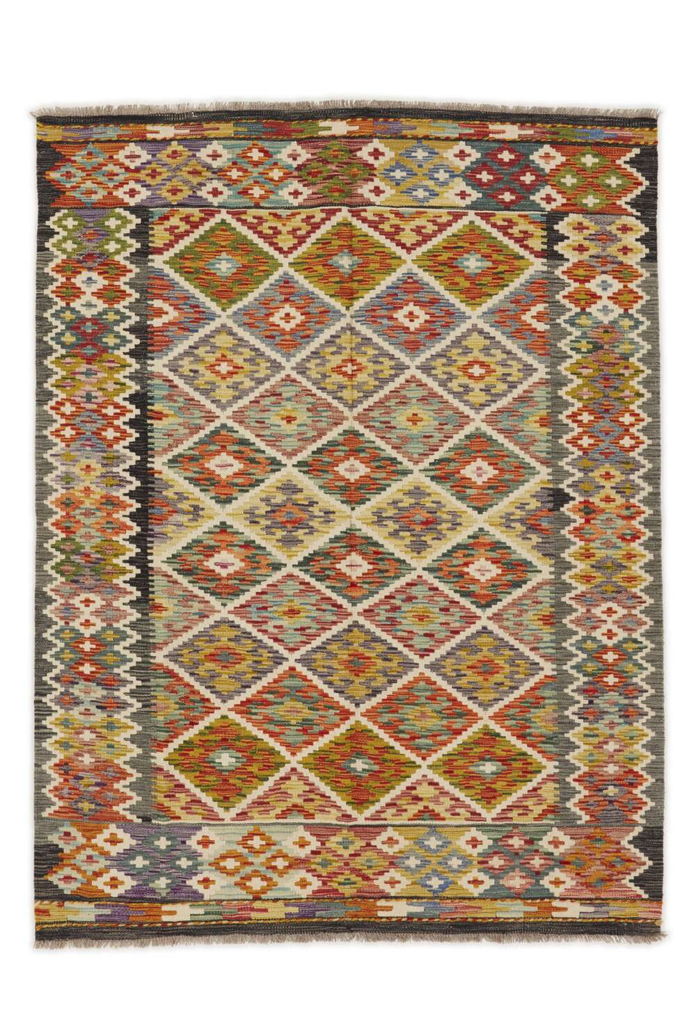Afghan Kelim 1517098 håndvevd teppe