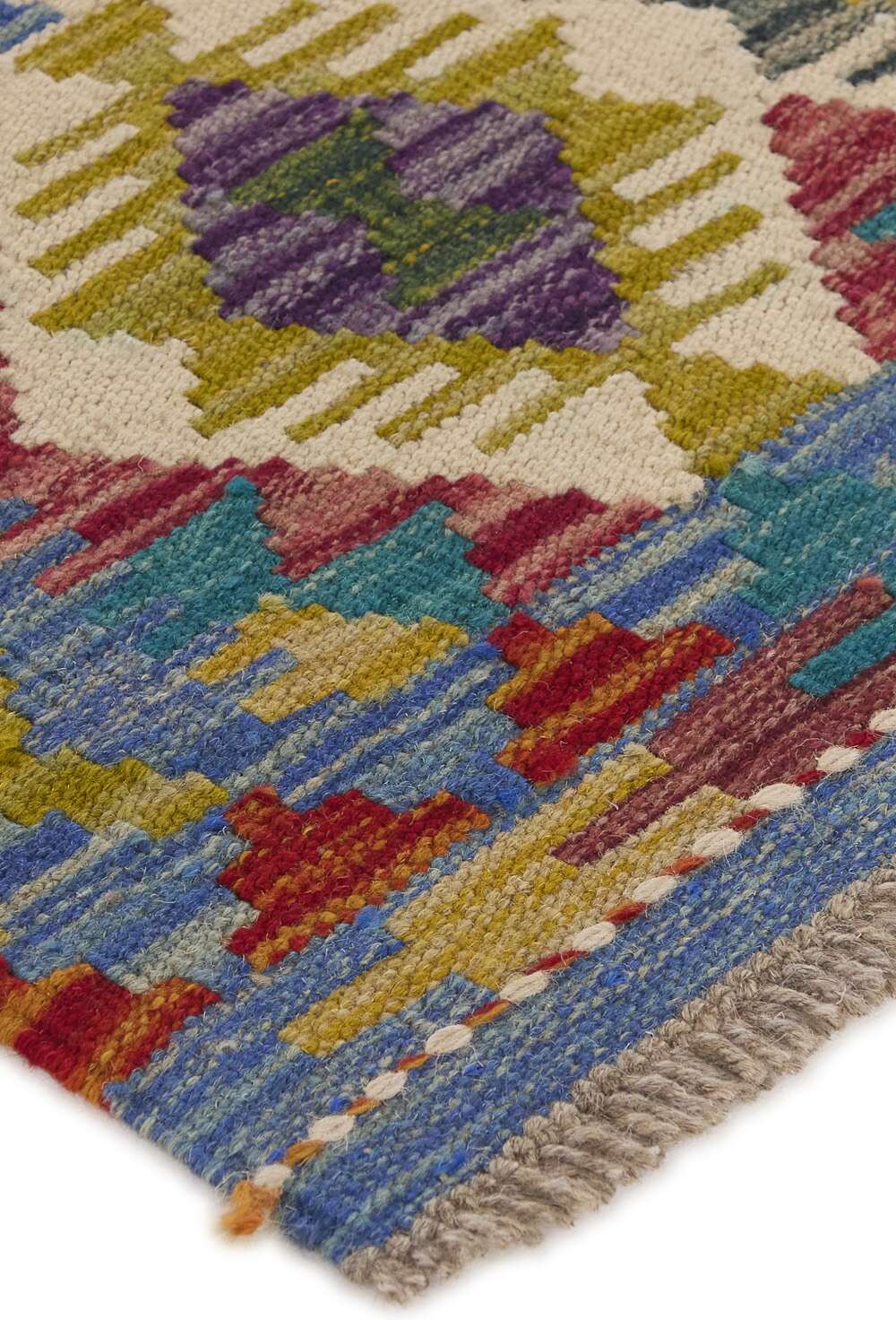 Afghan Kelim 1513921 håndvevd teppe