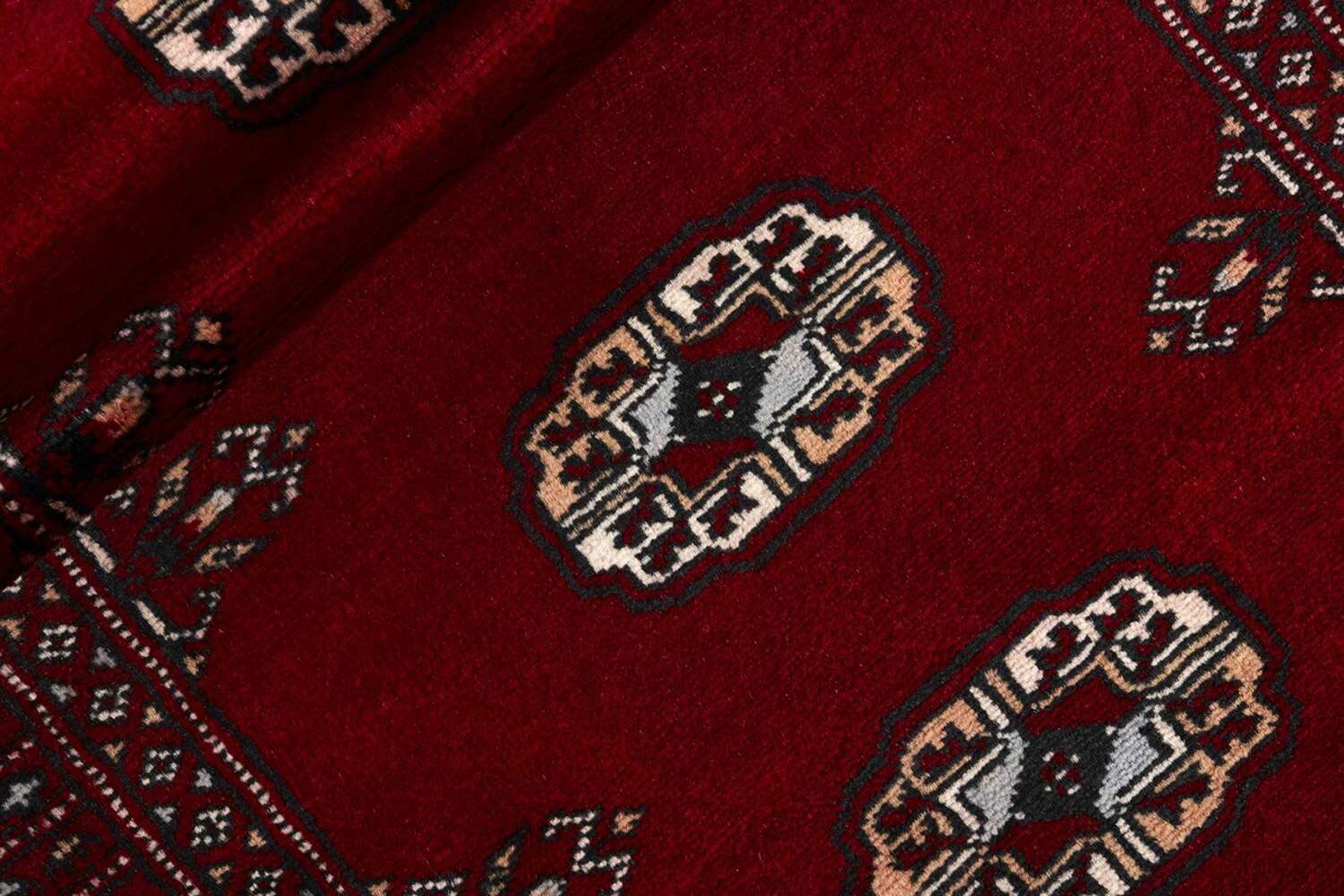 Bokhara Red 1355800 2PLY håndknyttet teppe