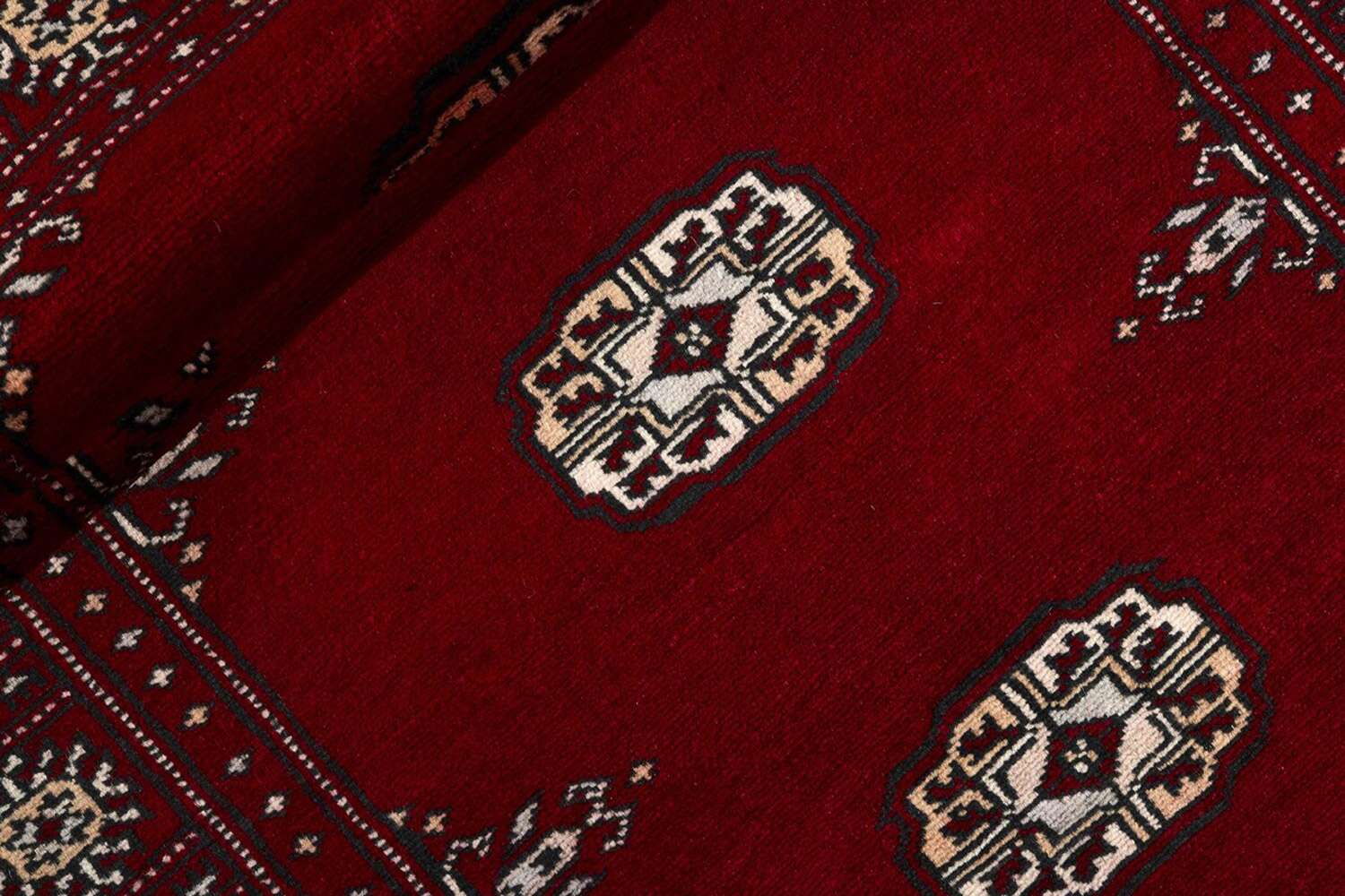 Bokhara Red 1355805 2PLY håndknyttet teppe