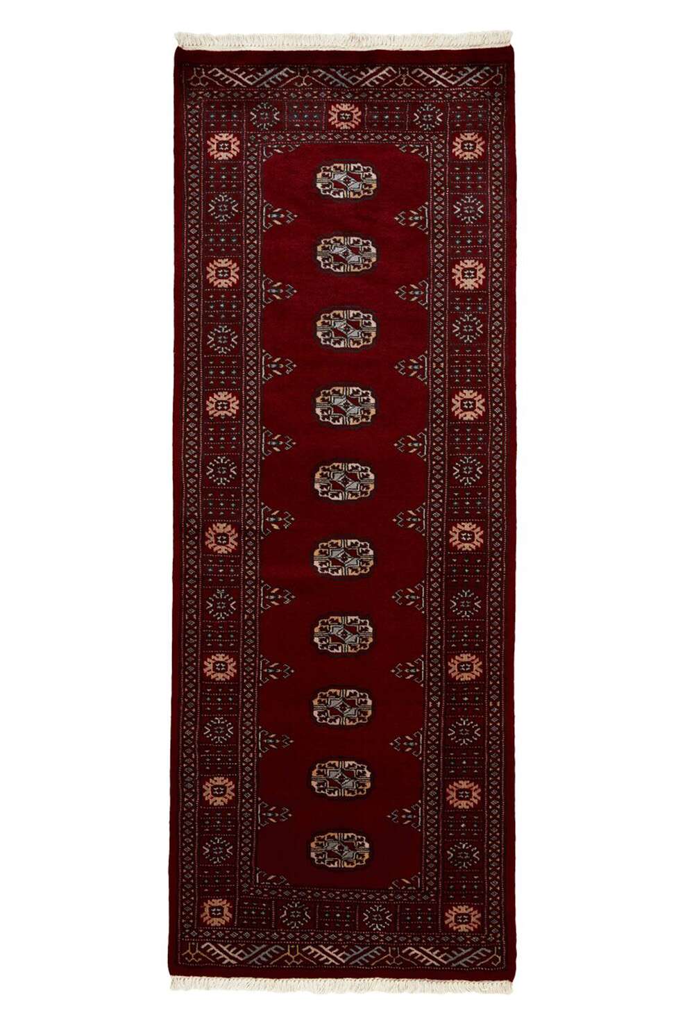 Bokhara Red 1381898 2PLY håndknyttet teppe