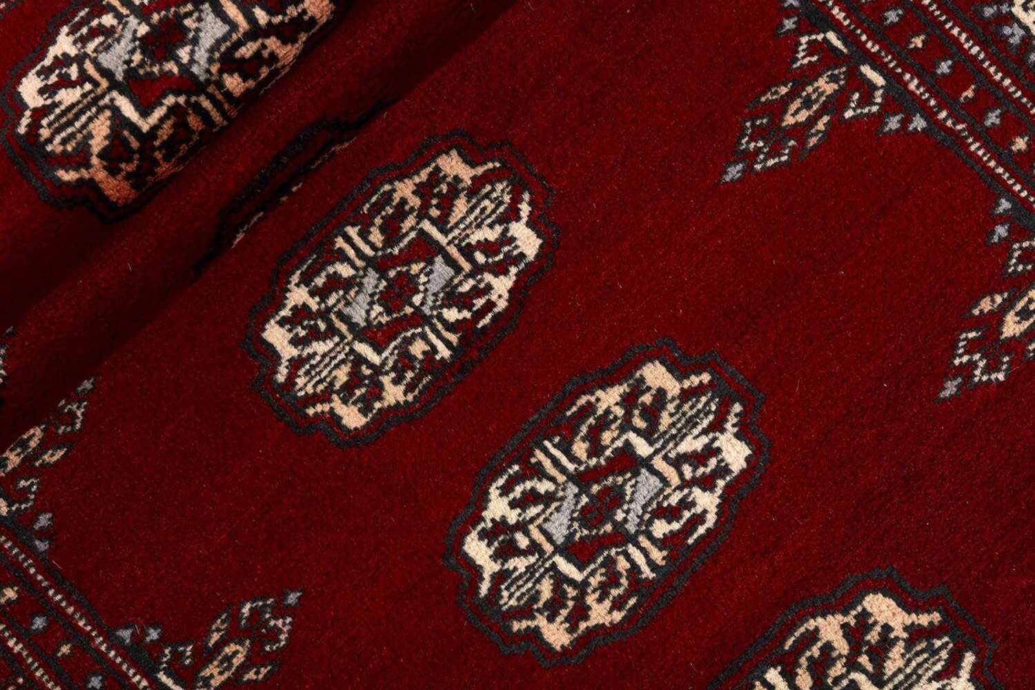 Bokhara Red 1381908 2PLY håndknyttet teppe