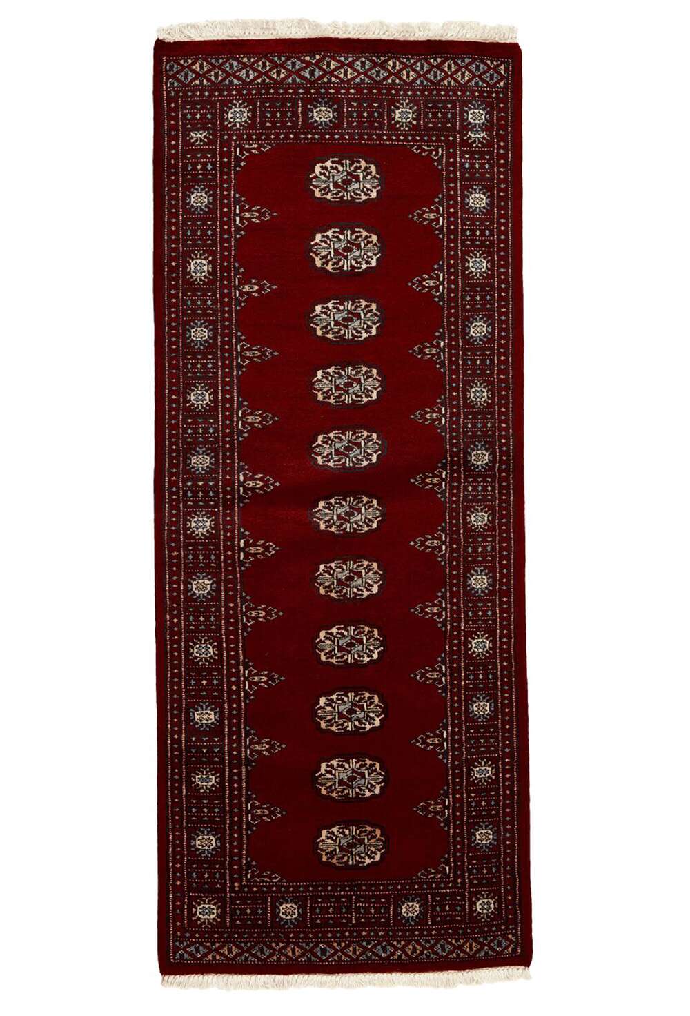 Bokhara Red 1381908 2PLY håndknyttet teppe