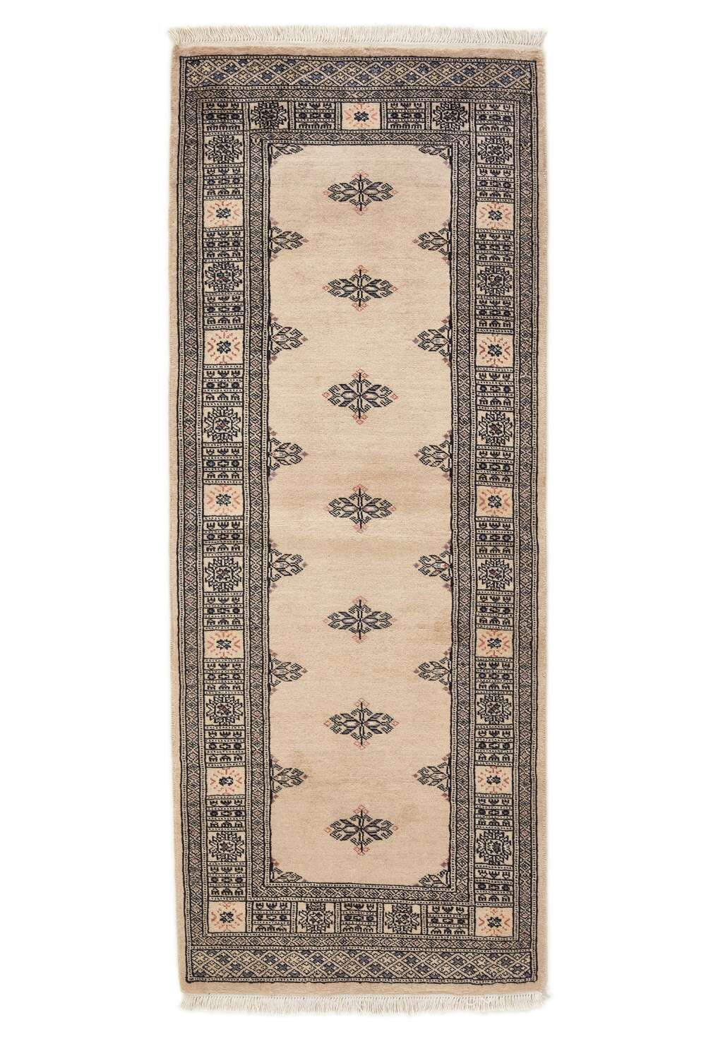 Tekke Beige 1470213 2PLY håndknyttet teppe