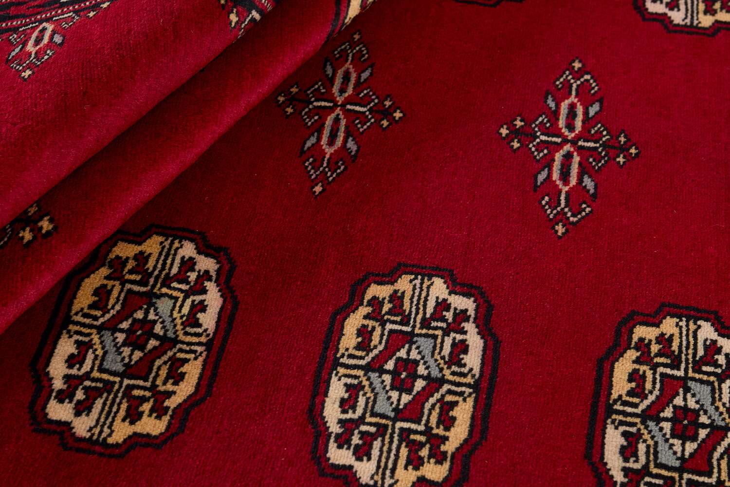 Bokhara Red 1057841 2PLY håndknyttet teppe