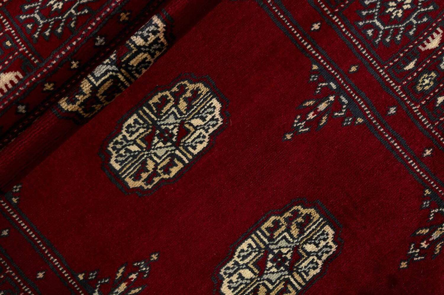 Bokhara Red 1132193 2PLY håndknyttet teppe