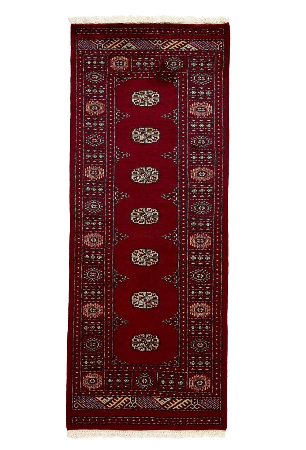 Bokhara Red 1132202 2PLY håndknyttet teppe