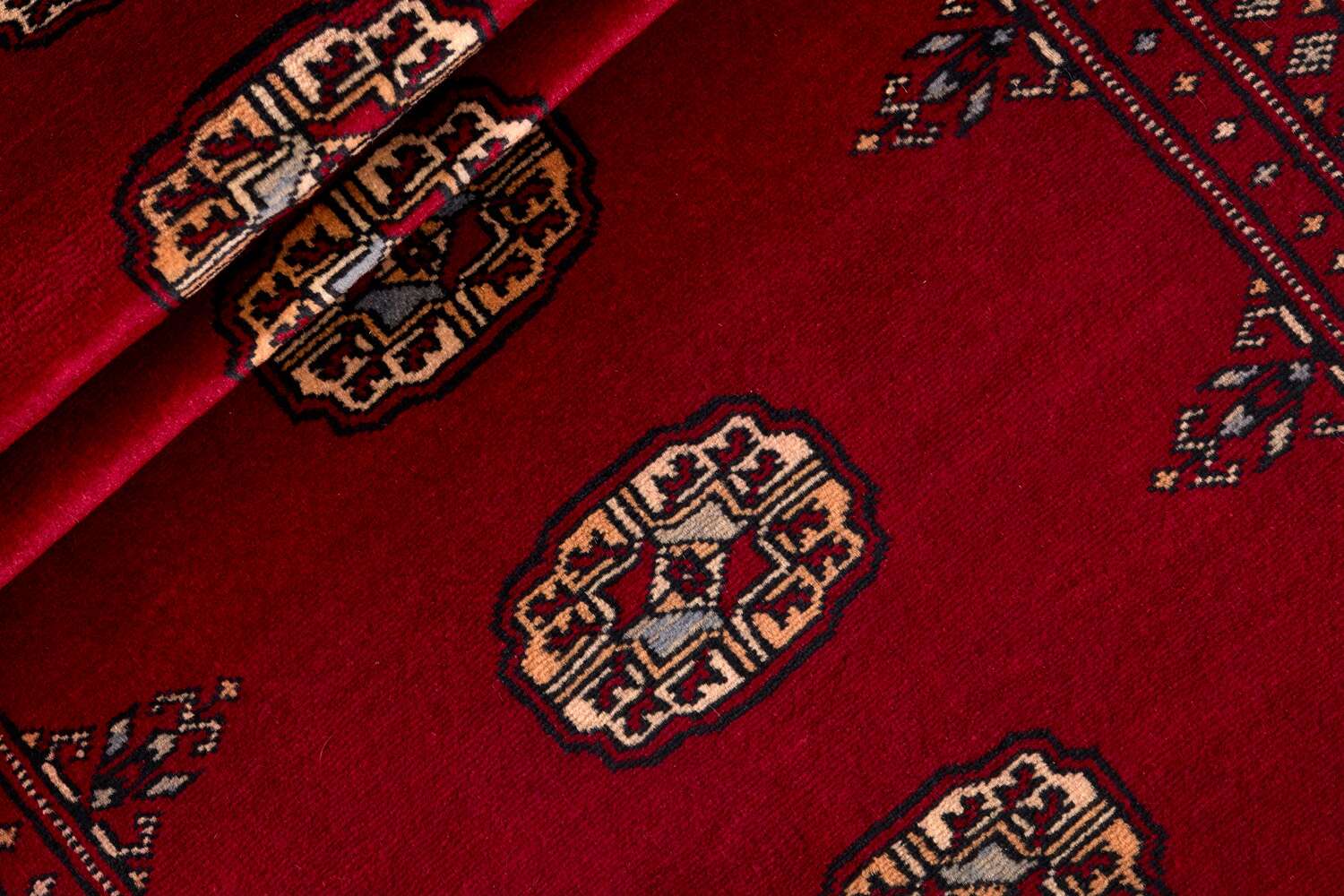 Bokhara Red 1281246 2PLY håndknyttet teppe