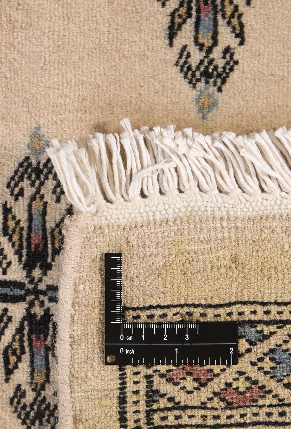 Tekke Beige 1281286 2PLY håndknyttet teppe