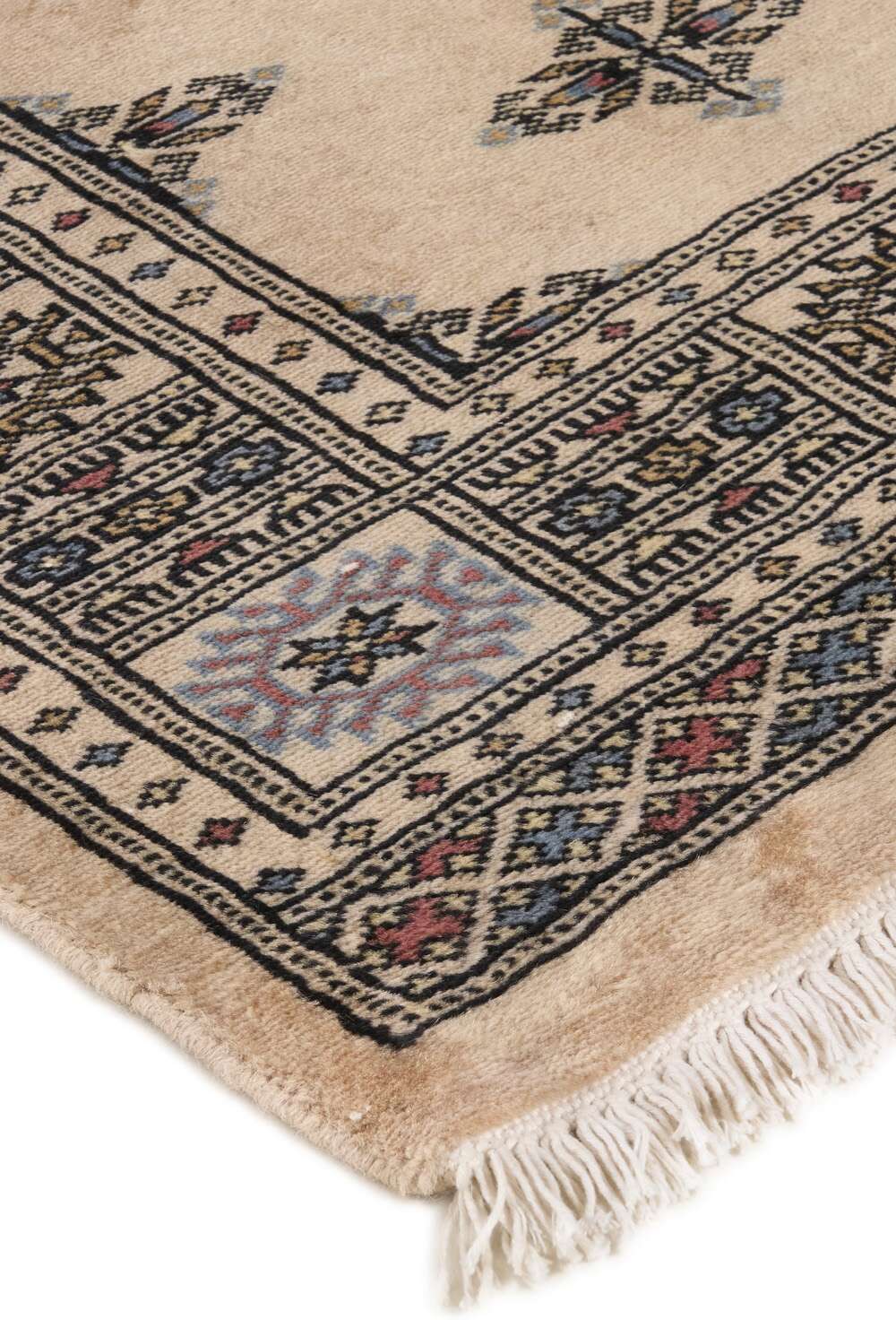 Tekke Beige 1281286 2PLY håndknyttet teppe