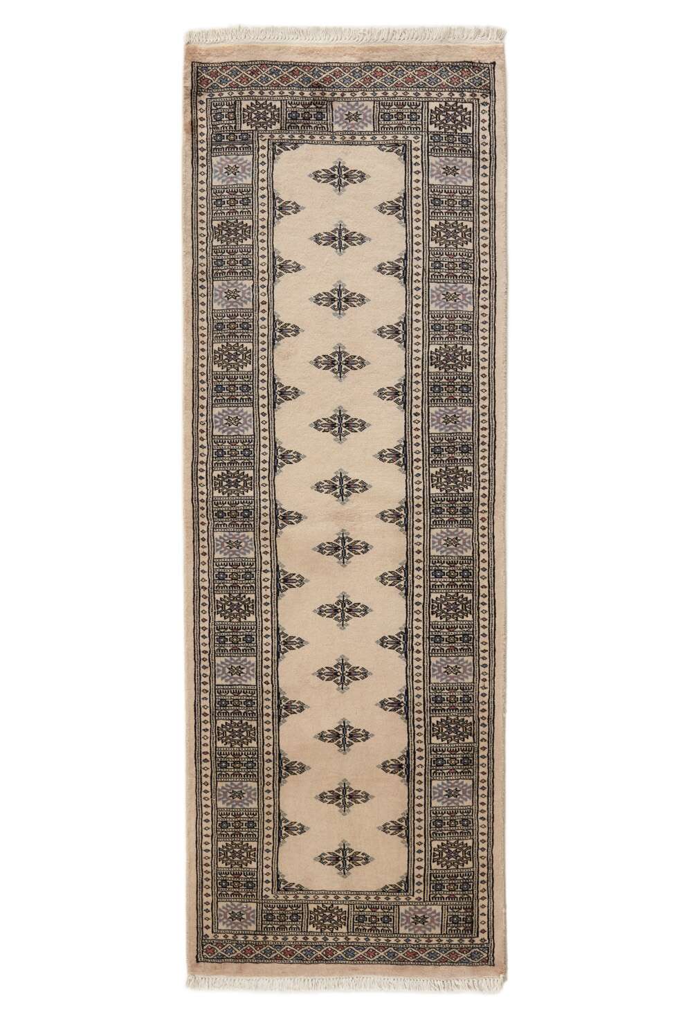 Tekke Beige 1281286 2PLY håndknyttet teppe