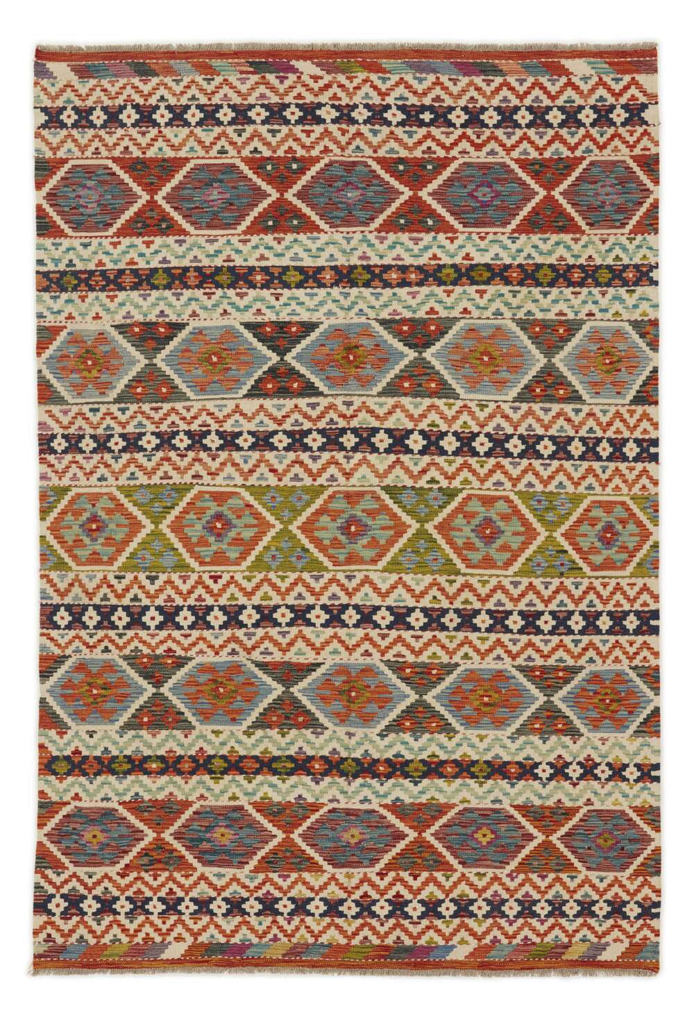 Afghan Kelim 1517207 håndvevd teppe