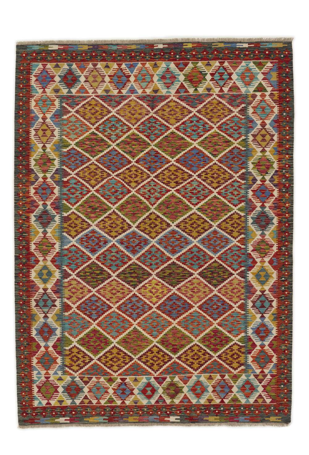 Afghan Kelim 1517180 håndvevd teppe