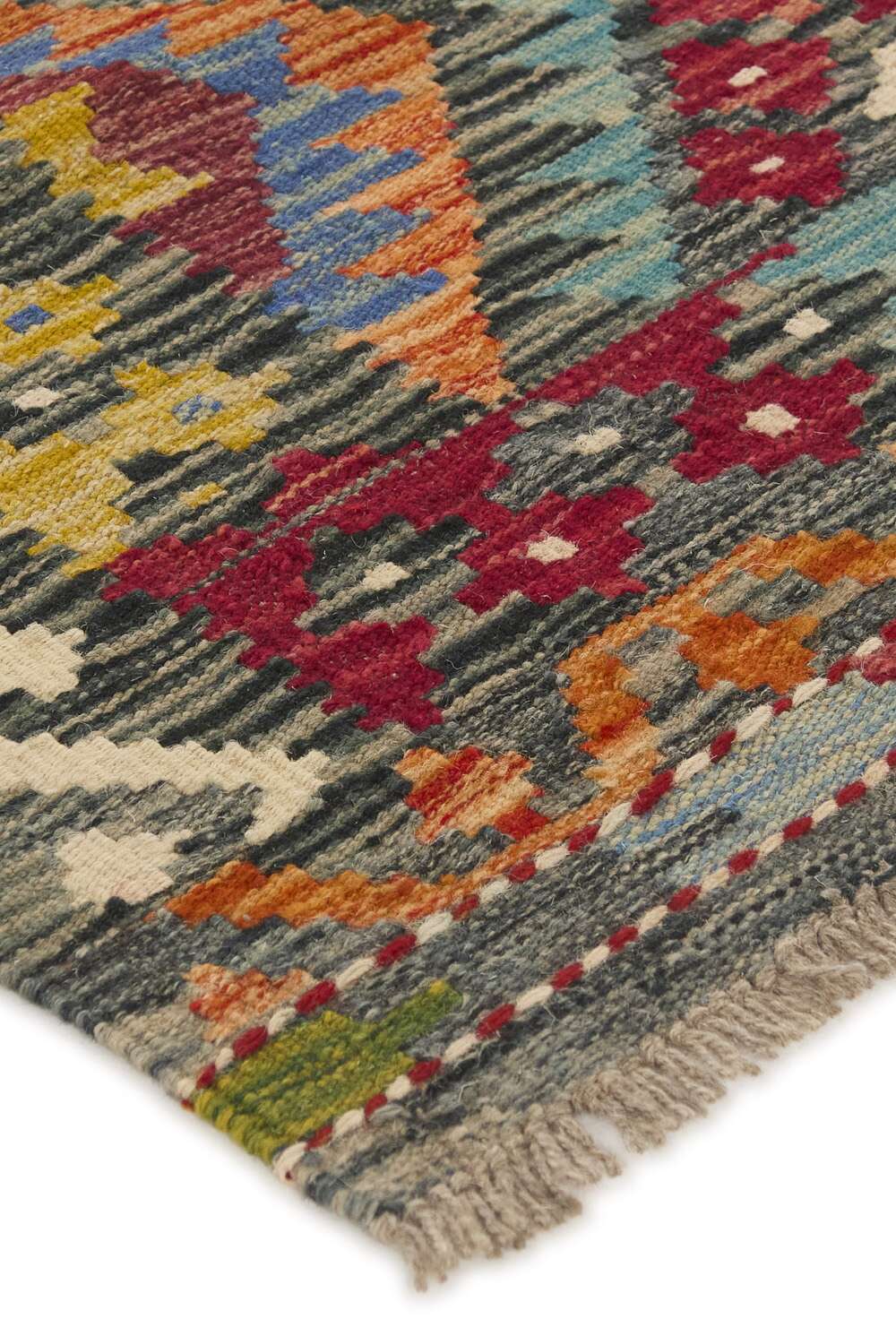 Afghan Kelim 1517161 håndvevd teppe