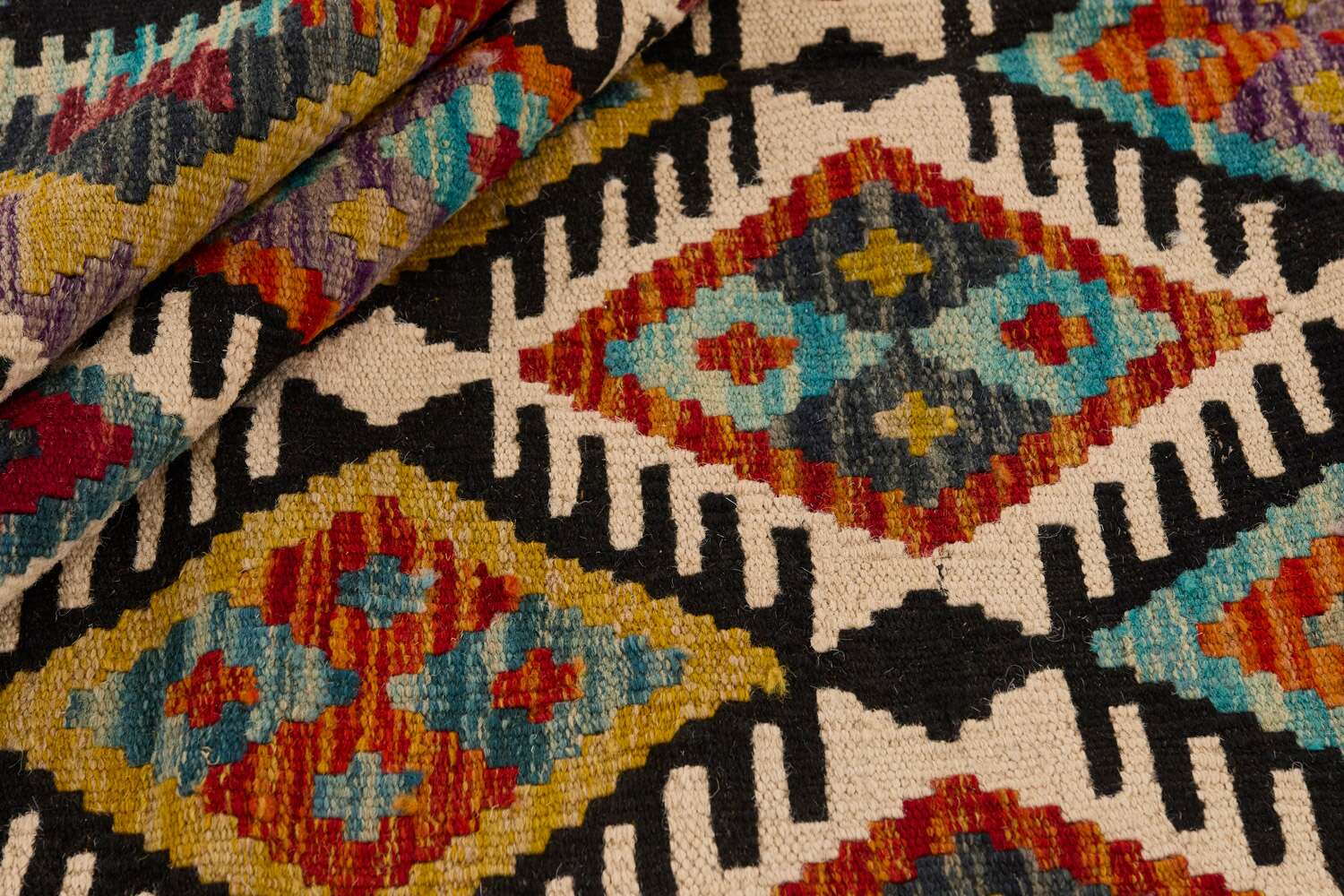 Afghan Kelim 1517169 håndvevd teppe