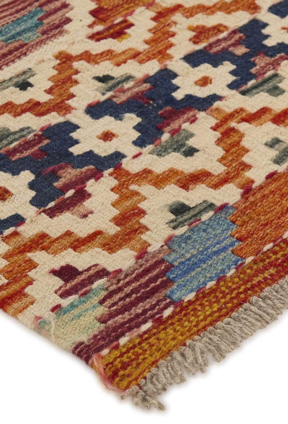 Afghan Kelim 1517207 håndvevd teppe