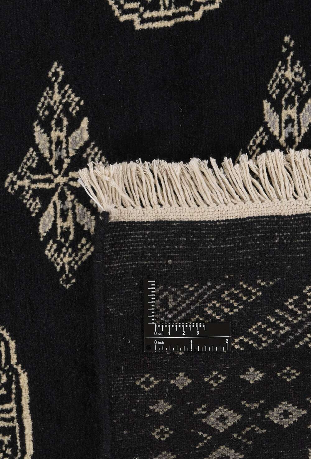 Bokhara Black 1493605 2PLY håndknyttet teppe