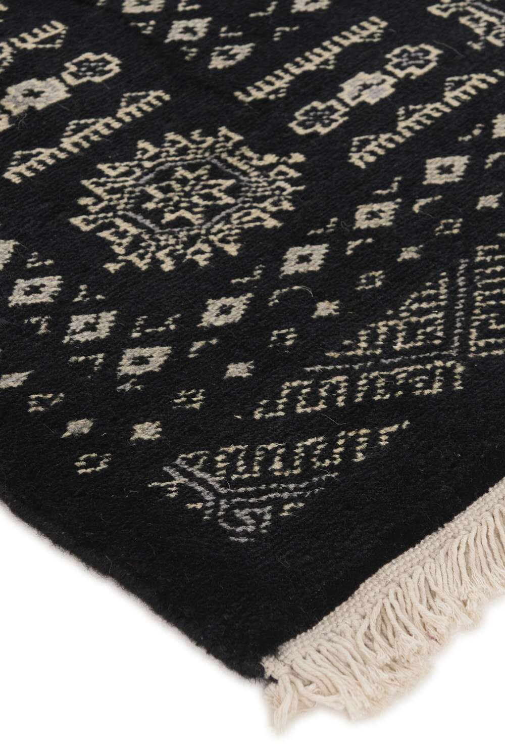 Bokhara Black 1493605 2PLY håndknyttet teppe