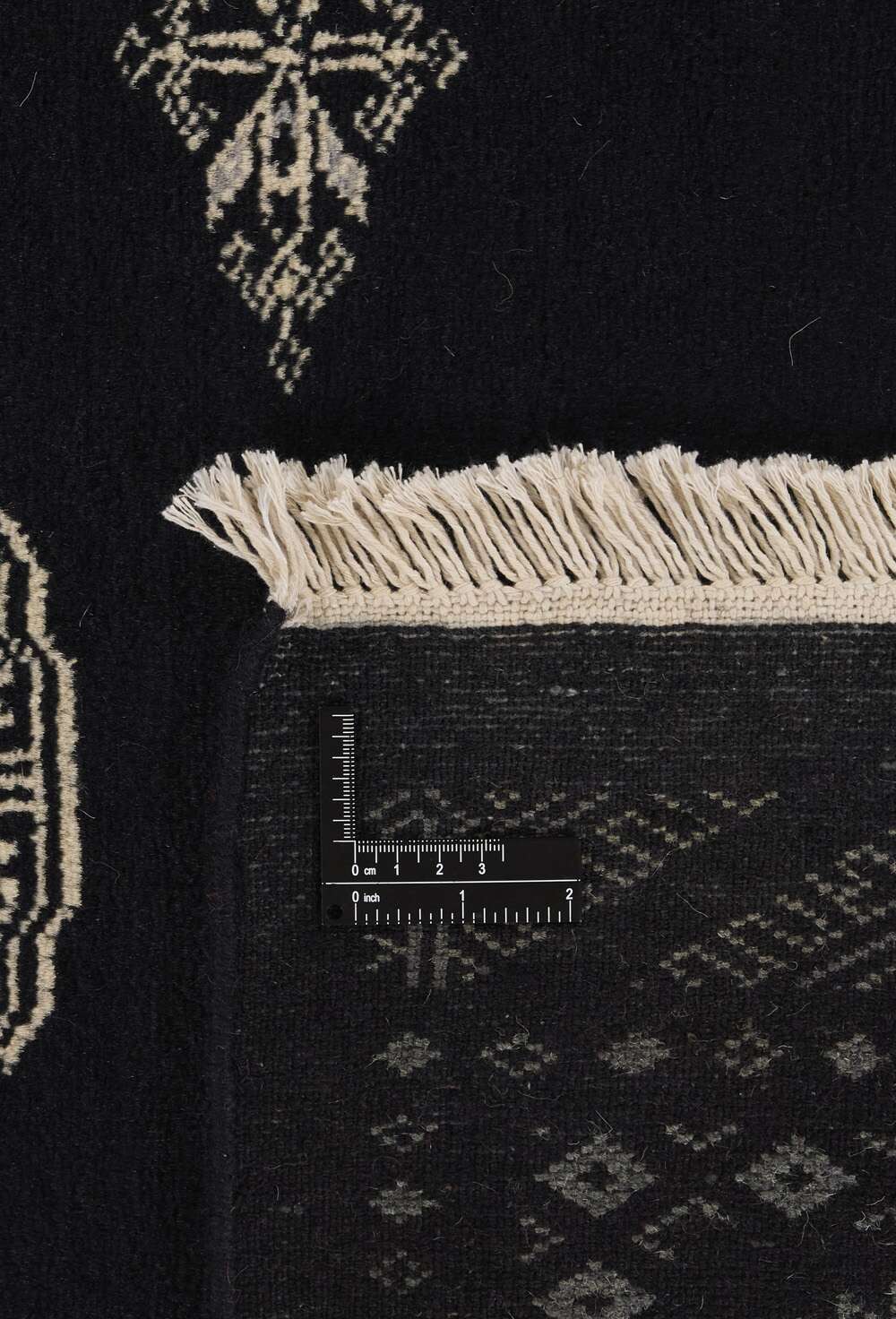 Bokhara Black 1493603 2PLY håndknyttet teppe