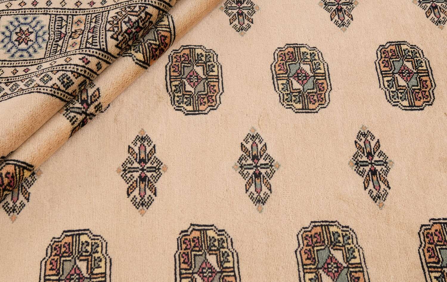Bokhara Beige 1102794 2PLY håndknyttet teppe