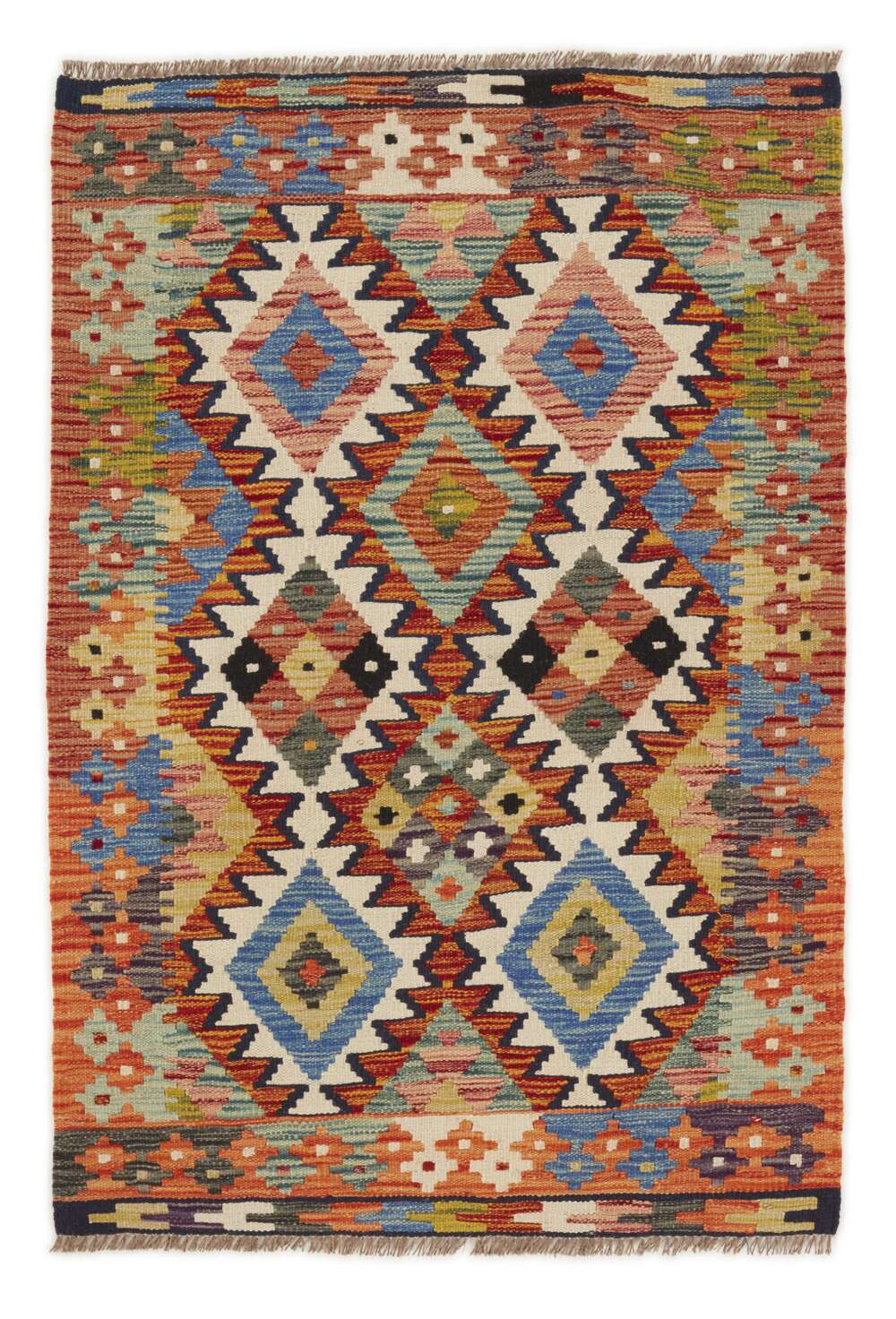 Afghan Kelim 1517027 håndvevd teppe