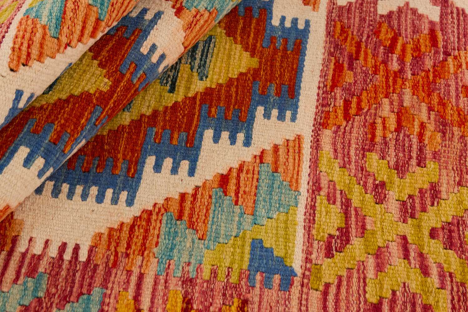 Afghan Kelim 1517048 håndvevd teppe