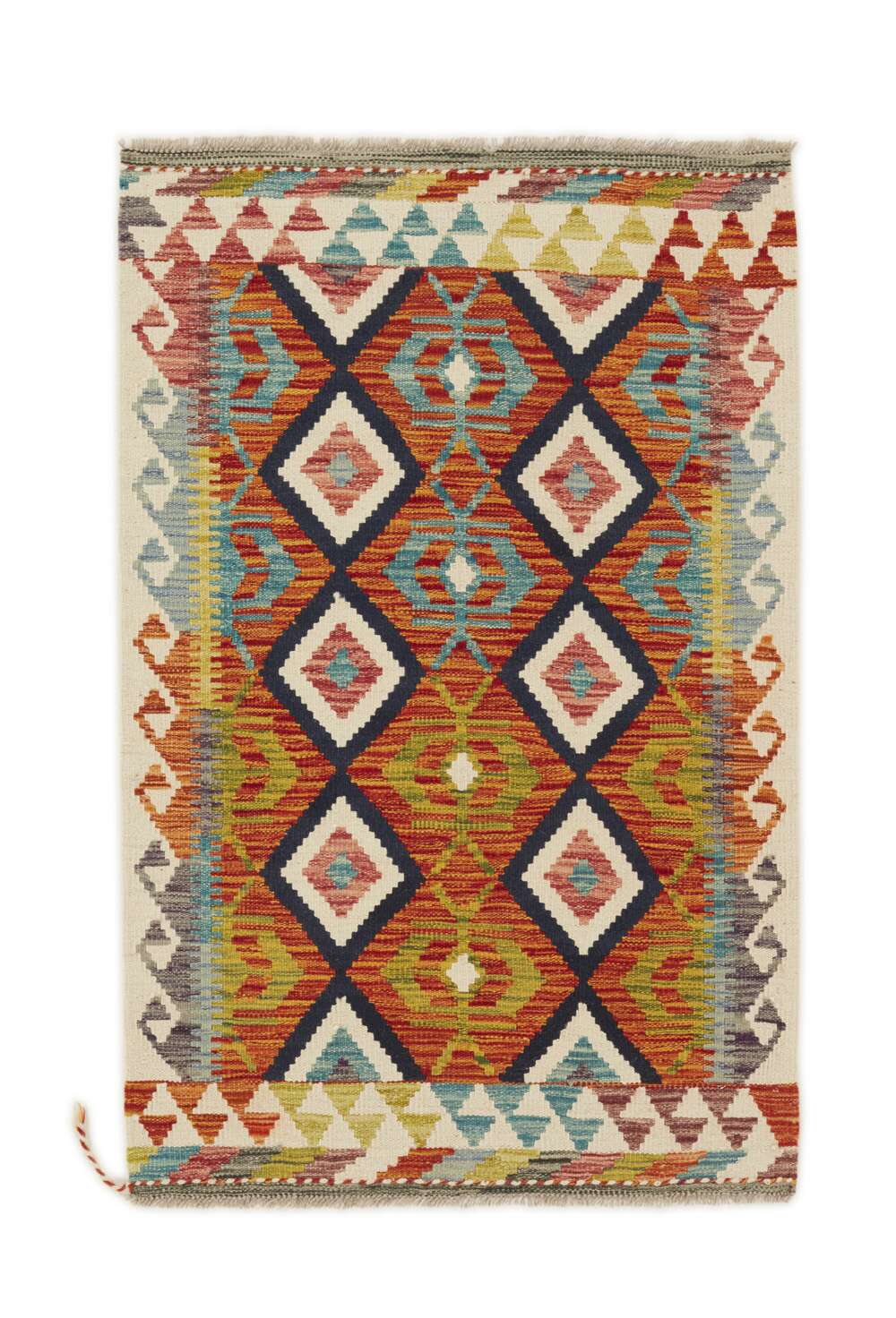 Afghan Kelim 1517055 håndvevd teppe