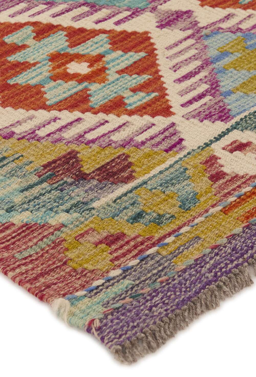 Afghan Kelim 1517094 håndvevd teppe
