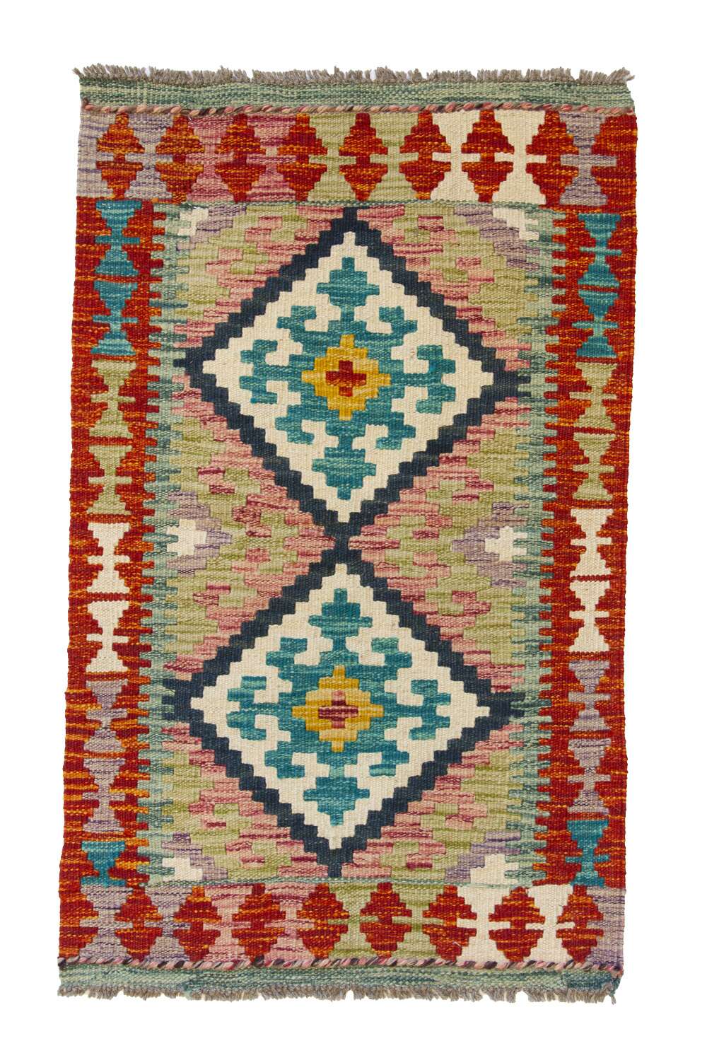 Afghan Kelim 1514016 håndvevd teppe