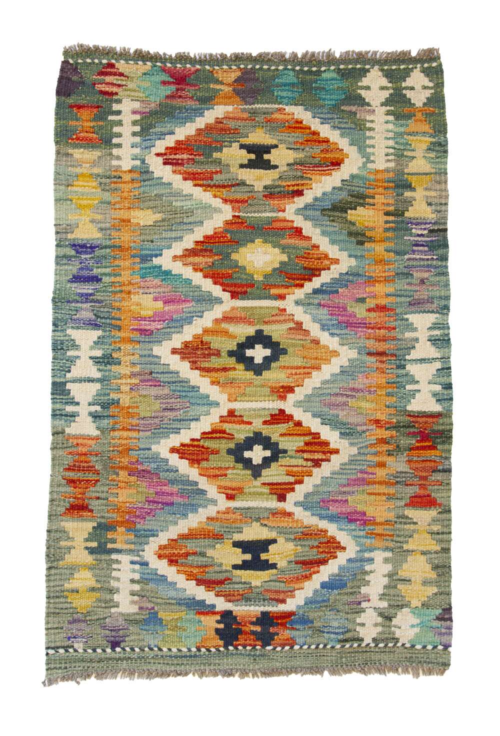 Afghan Kelim 1514029 håndvevd teppe