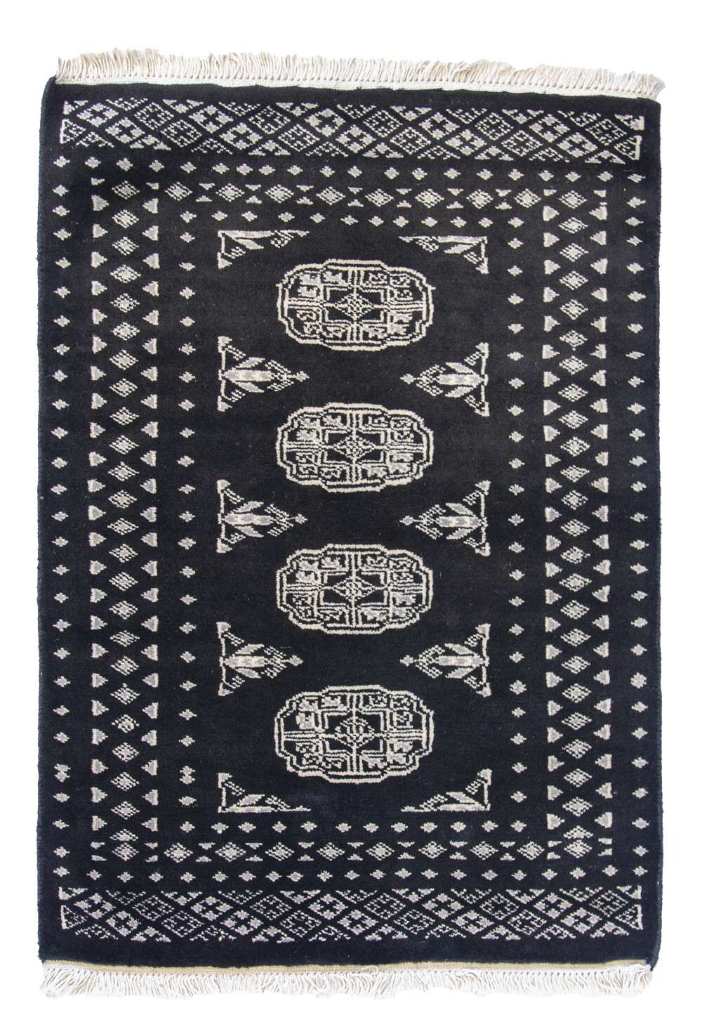 Bokhara Black 1513116 2PLY håndknyttet teppe