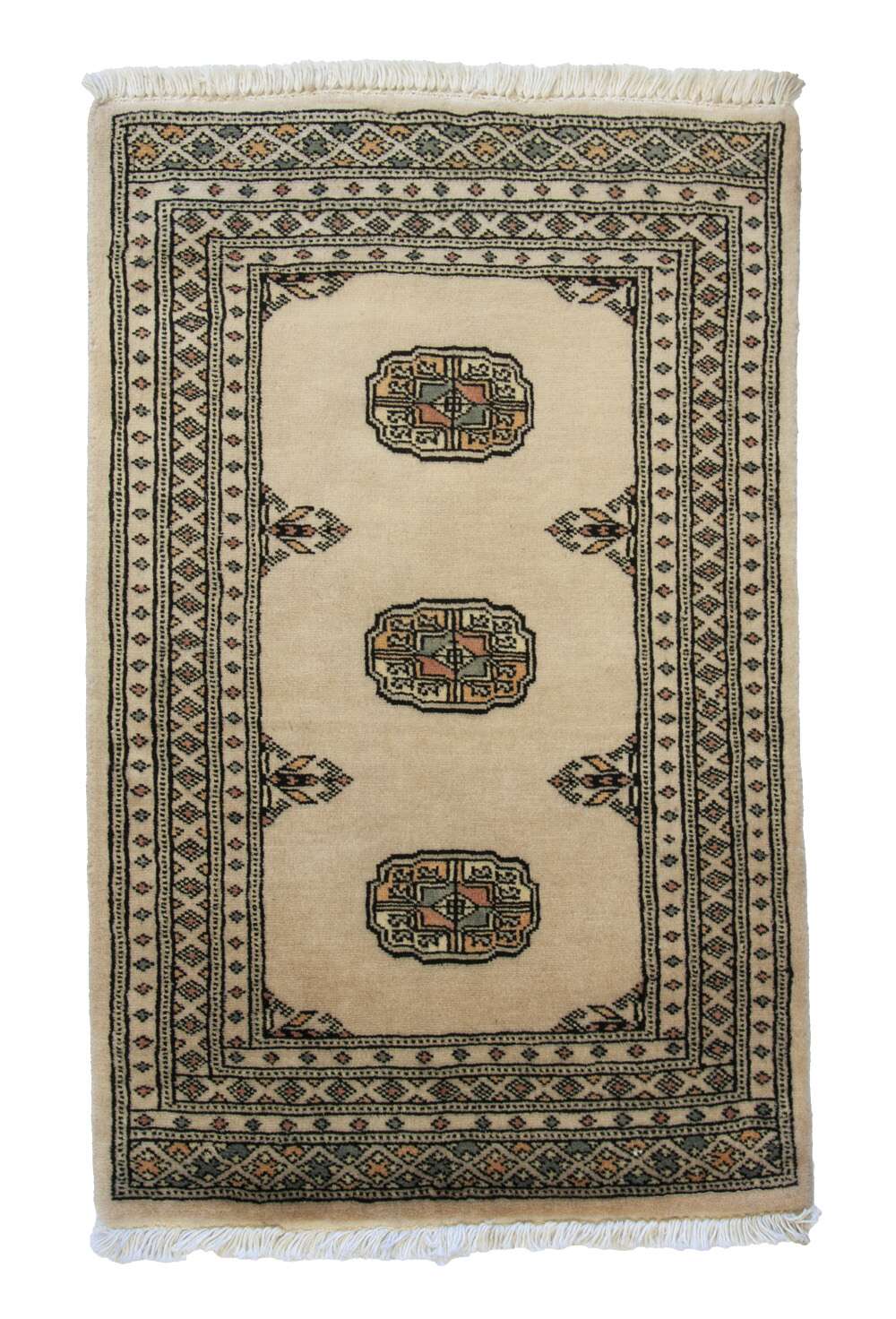 Bokhara Beige 1513168 2PLY håndknyttet teppe